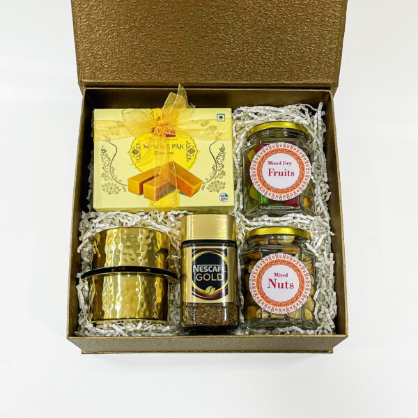 Dasara Gift Box with Mysore Pak, Dabara Set, Nescafe Gold, and More Festive Surprises - Celebrate with Delight - Image 4