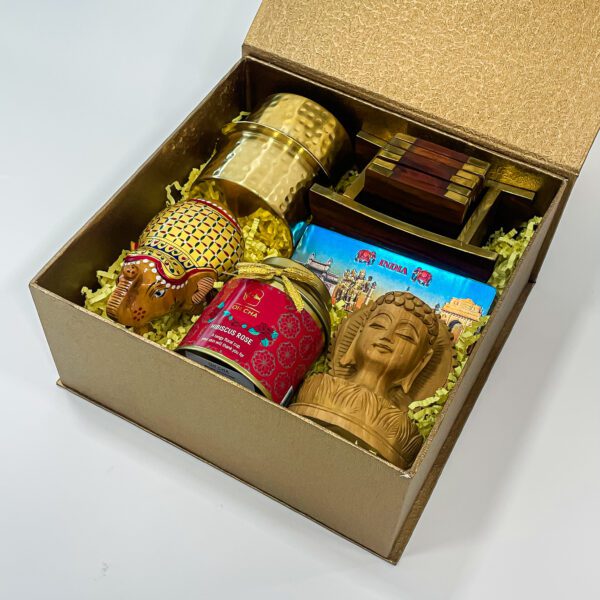 Sparkling Diwali Delights With Brass Dabara Set, Tea Coasters, Handcrafted Elephants, and More - Image 3