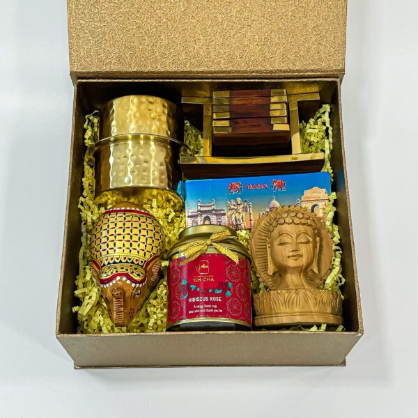 Sparkling Diwali Delights With Brass Dabara Set, Tea Coasters, Handcrafted Elephants, and More - Image 5