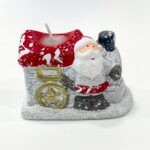 Santa Claus candle holder