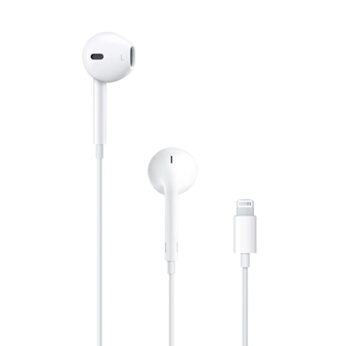 Apple Wired EarPods (White) – Water and Sweat Resistant with Built-in Remote