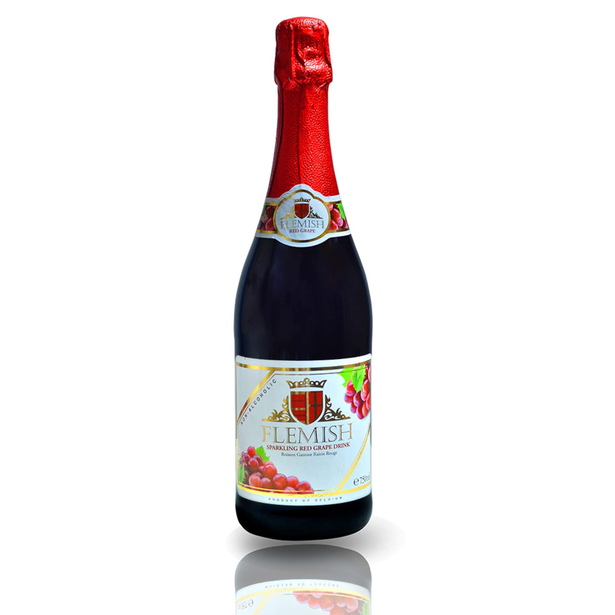 Flemish sparkling red grape drink 750ml