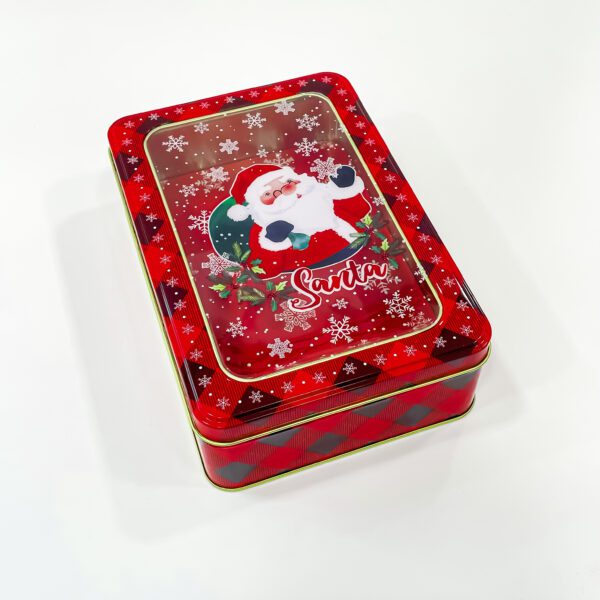 A beautifully crafted iron container for Christmas presents and sweets - Image 2