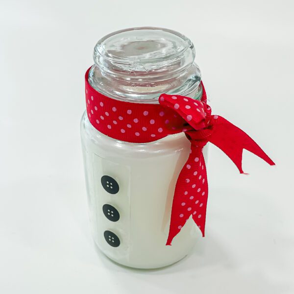 Beautifully decorated glass candle jar for your Christmas celebrations (2 Nos) - Image 3