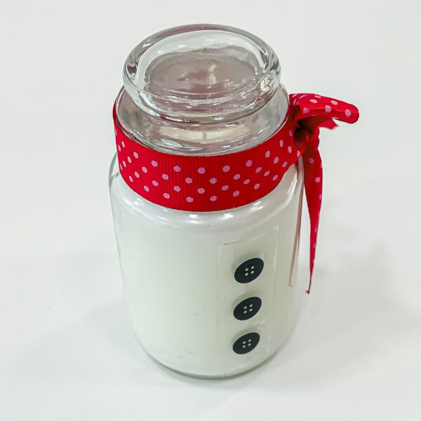 Beautifully decorated glass candle jar for your Christmas celebrations (2 Nos) - Image 4