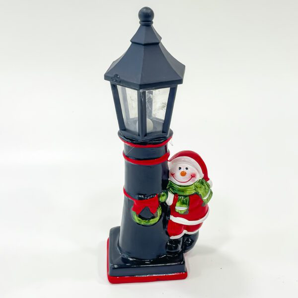 Glowing LED Snowman For Whimsical Christmas Delight (2 3/4x2 3/4x9 1/4) - Image 2