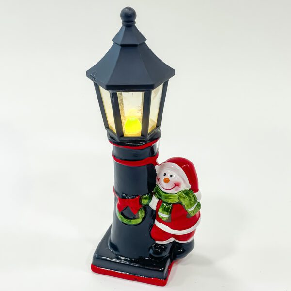 Glowing LED Snowman For Whimsical Christmas Delight (2 3/4x2 3/4x9 1/4) - Image 3