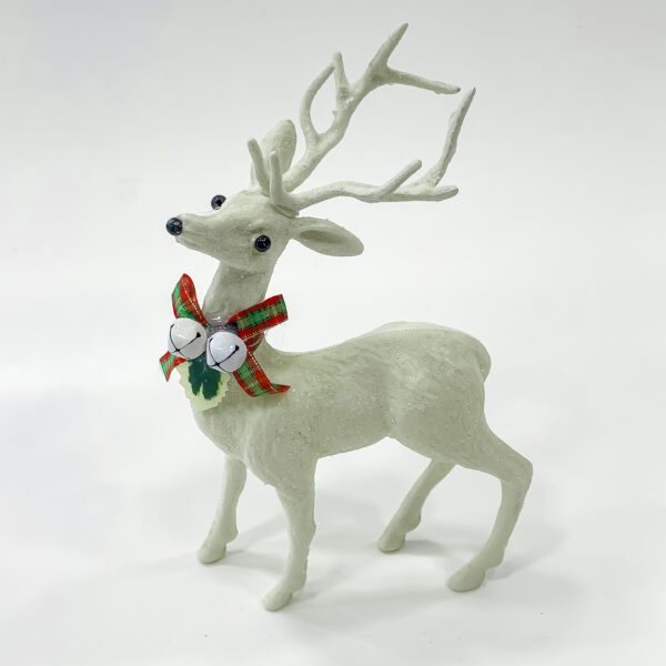 Sparkling Reindeer Festivity: Fiber - head-up Christmas deer for festive decor - Image 2