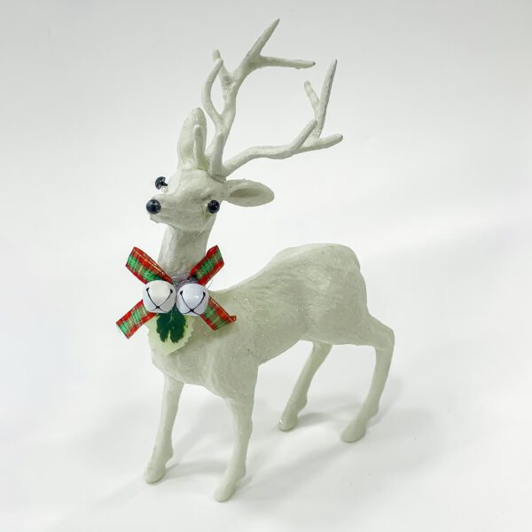 Sparkling Reindeer Festivity: Fiber - head-up Christmas deer for festive decor - Image 3