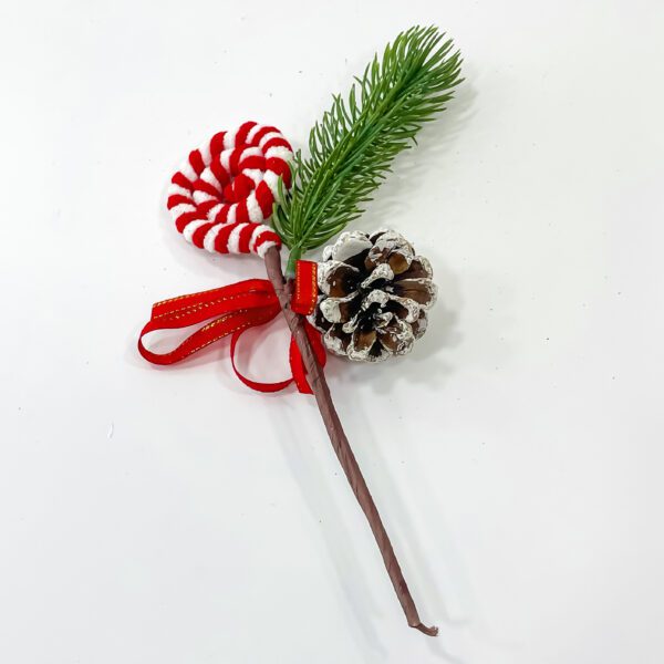 Charm in Miniature with Small Christmas Bouquet Sized 3x3x9 for Festive Delight (2 nos) - Image 3