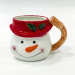 snowman flower pot