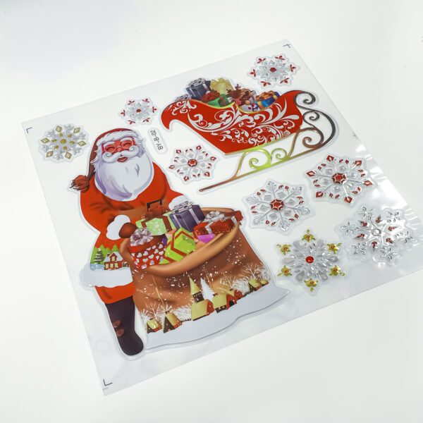 Add a Touch of Magic to Your festivals with our Christmas santa stickers x 2nos - Image 2