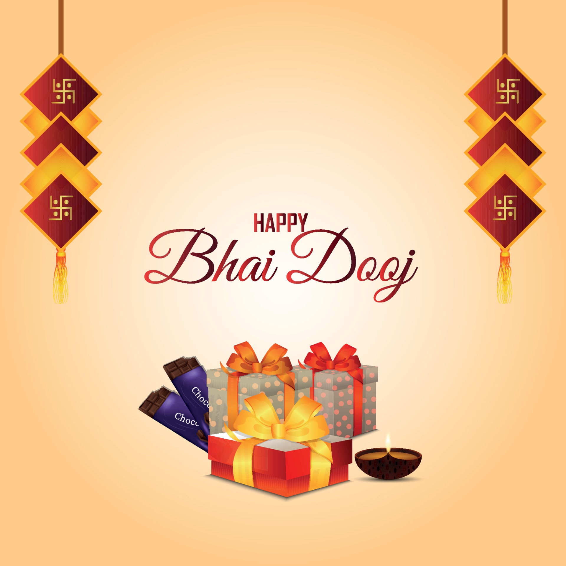 Bhai dooj greeting card