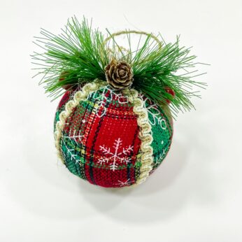 Whimsical rustic festive adornments for Christmas tree Ornamentation