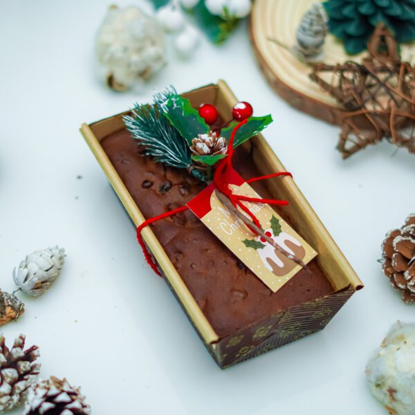 Merry Christmas Delight: Xmas Loaf Cake with Festive Decorations (300 gm) - Image 2