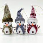 Snowman plush doll set of 3