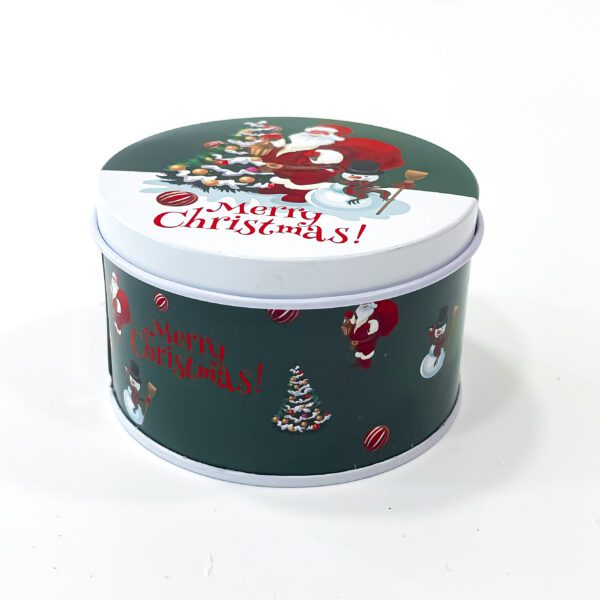 Holly Jolly green: Small Christmas container for your holiday treasures (3 nos) - Image 2