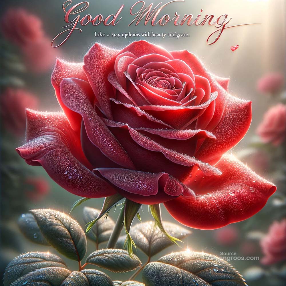 good morning rose flower