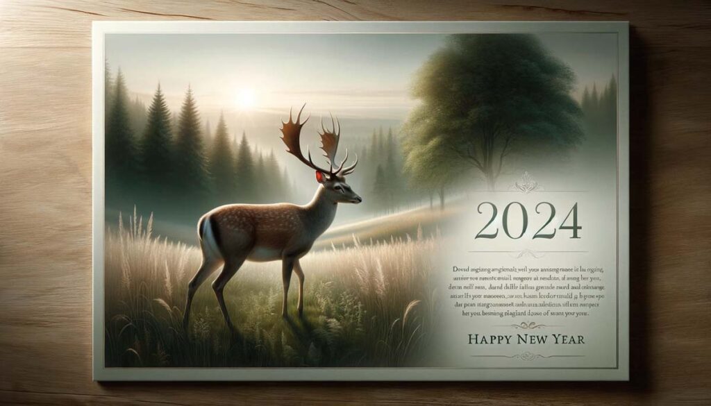 happy New Year Lionr Deer