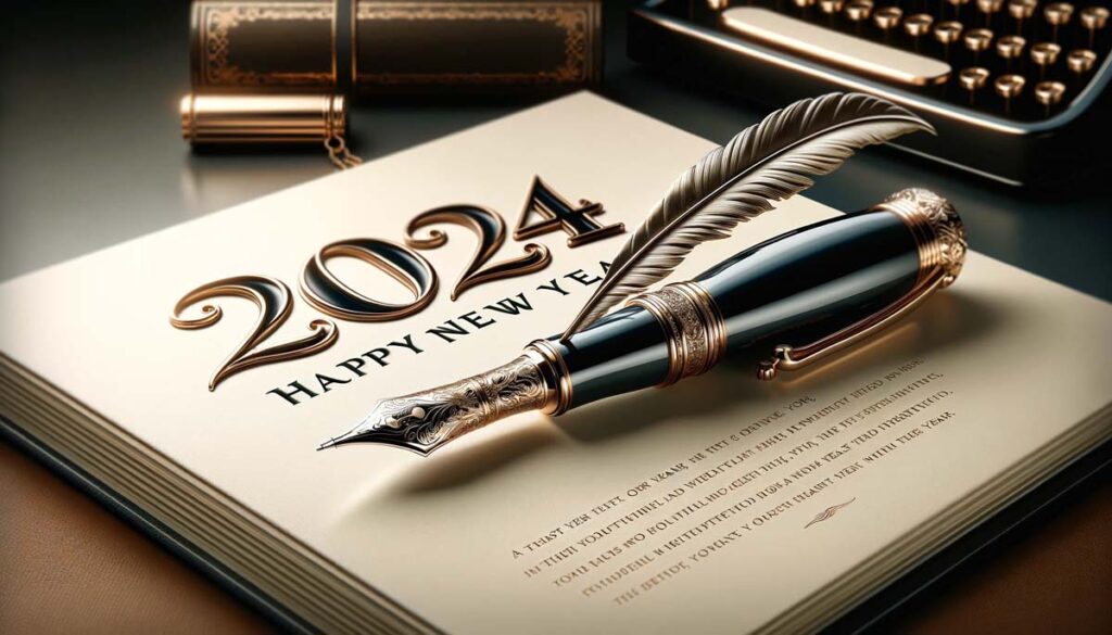 happy new Year Vintage Pen