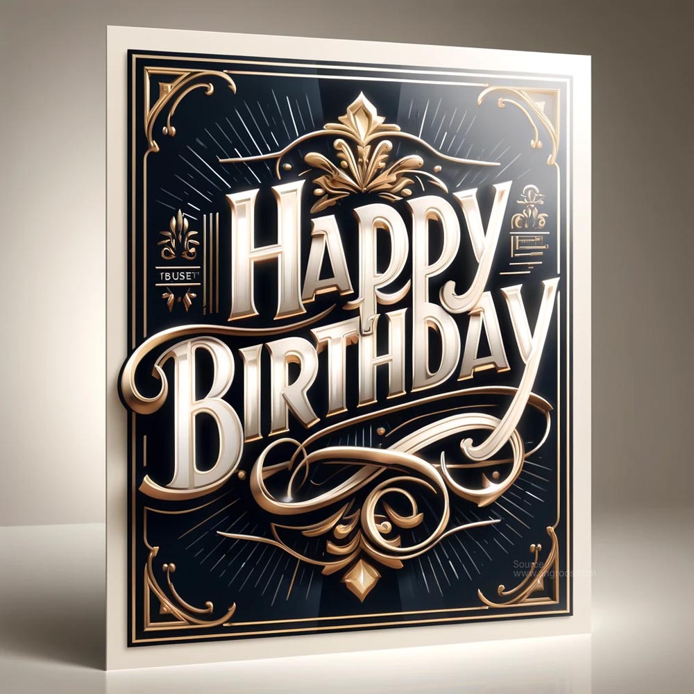 A standard and classy birthday greeting card India's Favourite Online Gift Shop