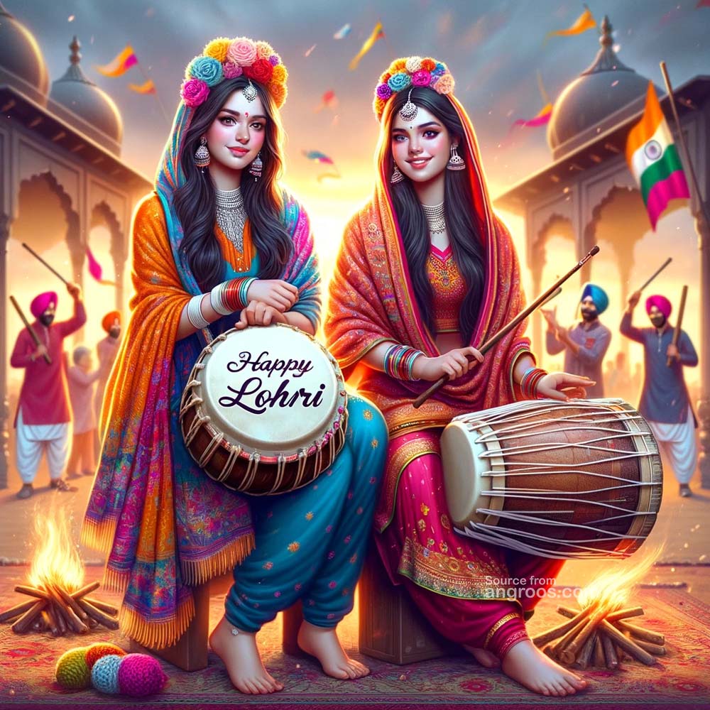 Dhol beats on Lohri