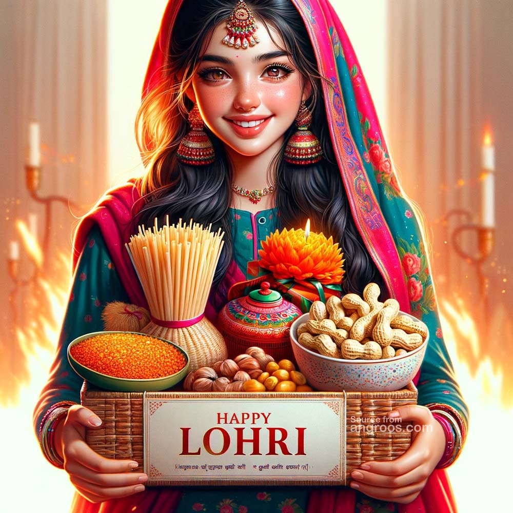 Sharing happiness on Lohri