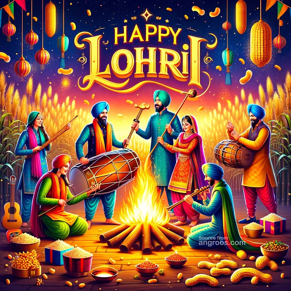 Sharing happiness Lohri