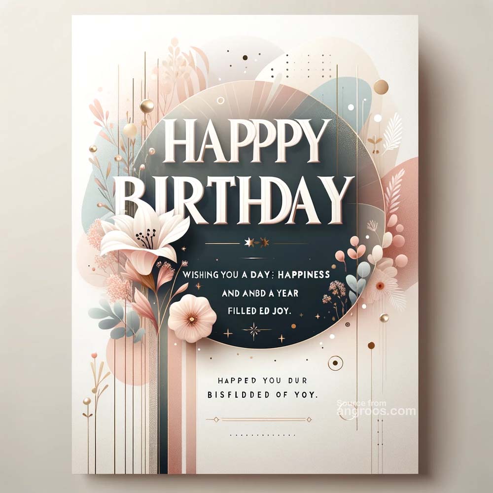 Happy Birthday Greeting card