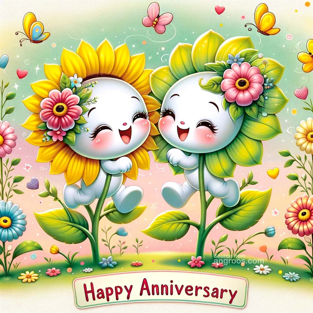 Happy Anniversary -charming greeting card