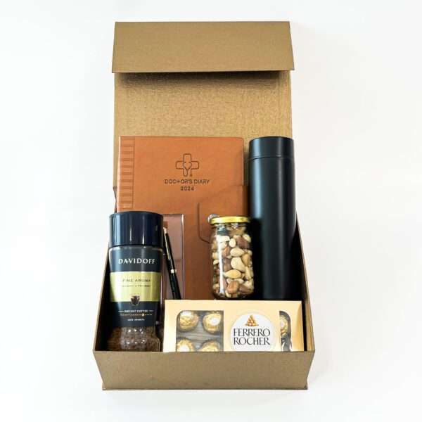 Beautifully wrapped new year gift for Doctors with doctor diary, Ferrero Rocher, and more - Image 2