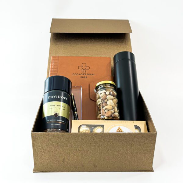 Beautifully wrapped new year gift for Doctors with doctor diary, Ferrero Rocher, and more - Image 3