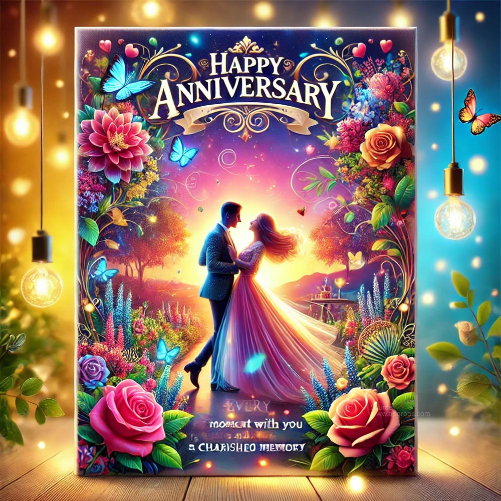 realistic and unique anniversary greeting card design India's Favourite Online Gift Shop