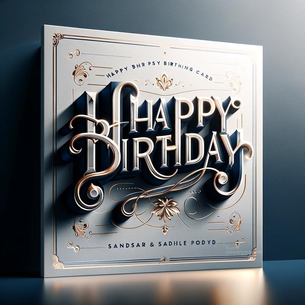 standard and classy birthday greeting card with a glossy finish India's Favourite Online Gift Shop