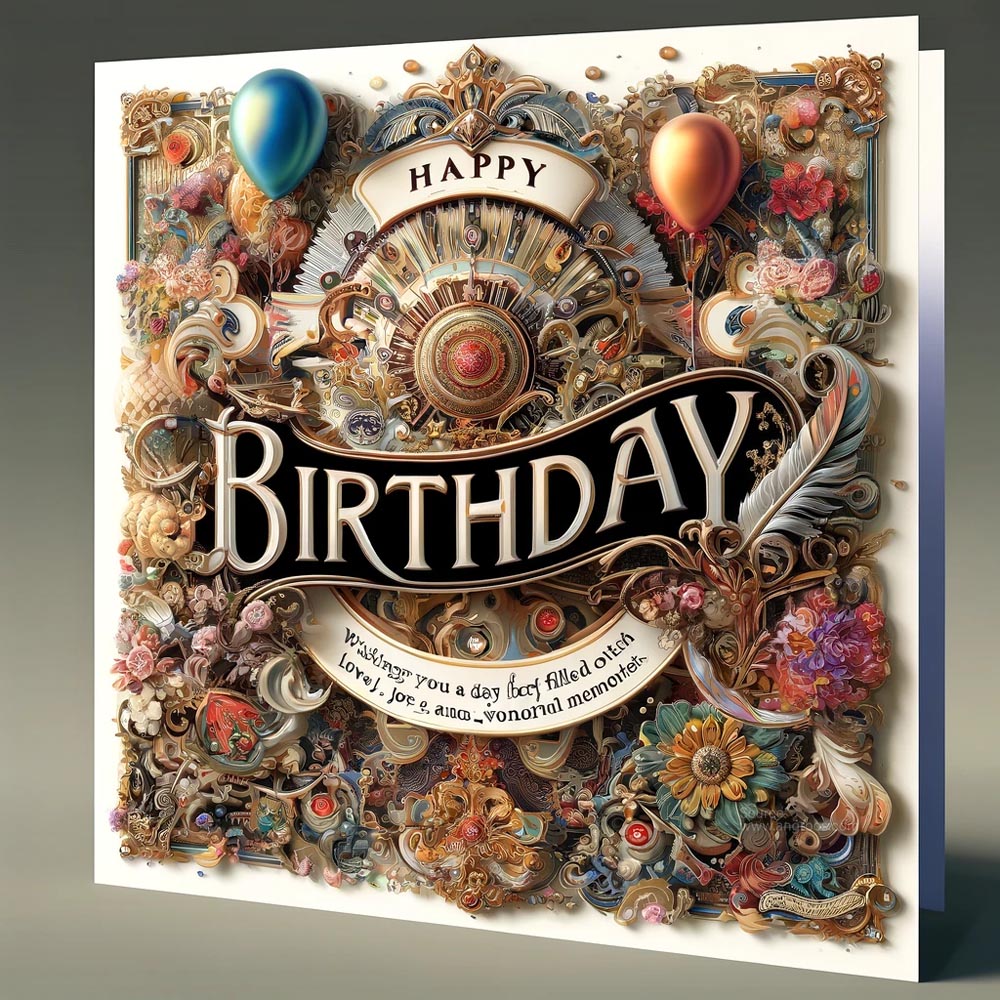 ultra realistic birthday greeting card India's Favourite Online Gift Shop