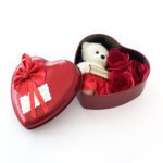 Heart shape metal box