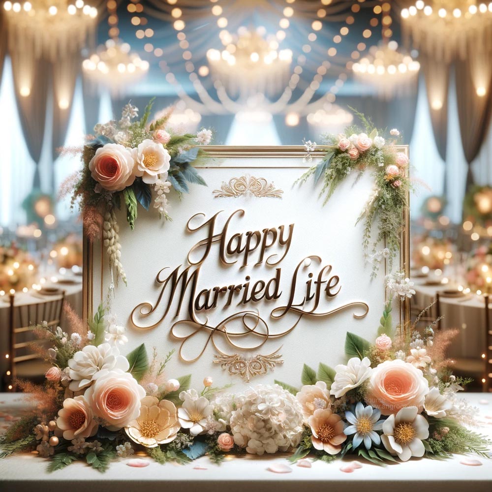 Happy Married Life Wishes And Images