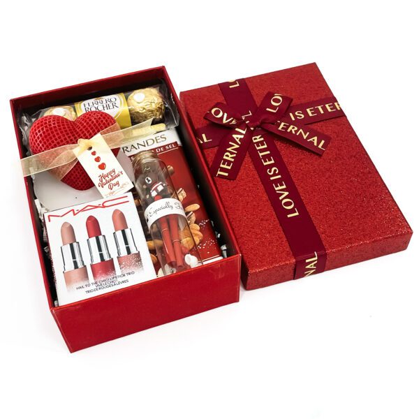 Luxury Valentine's Day presents decorated with Valentine's Heart candles, chocolates, and more - Image 2