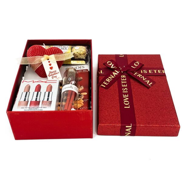 Luxury Valentine's Day presents decorated with Valentine's Heart candles, chocolates, and more - Image 3