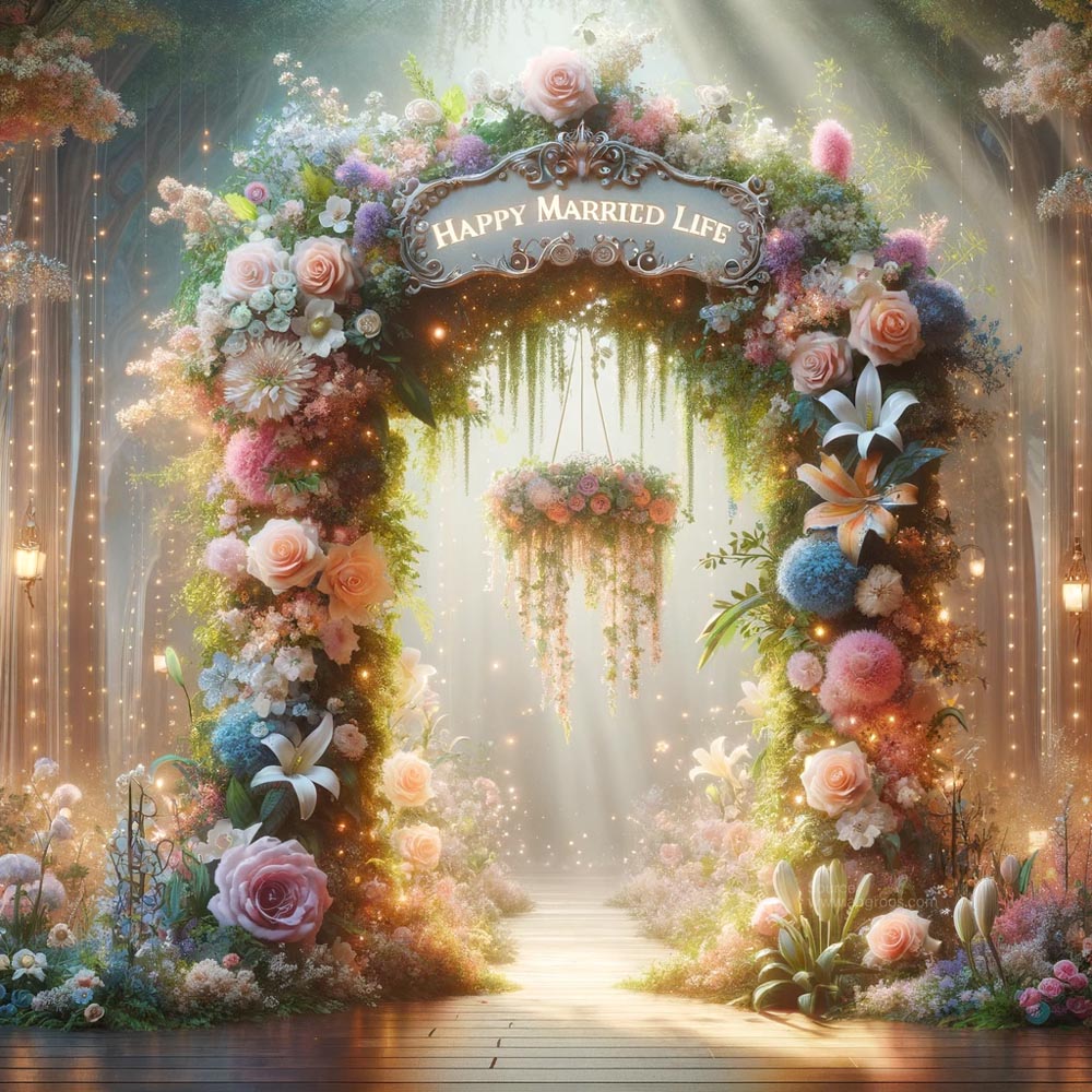 image of a floral fairy tale archway India's Favourite Online Gift Shop