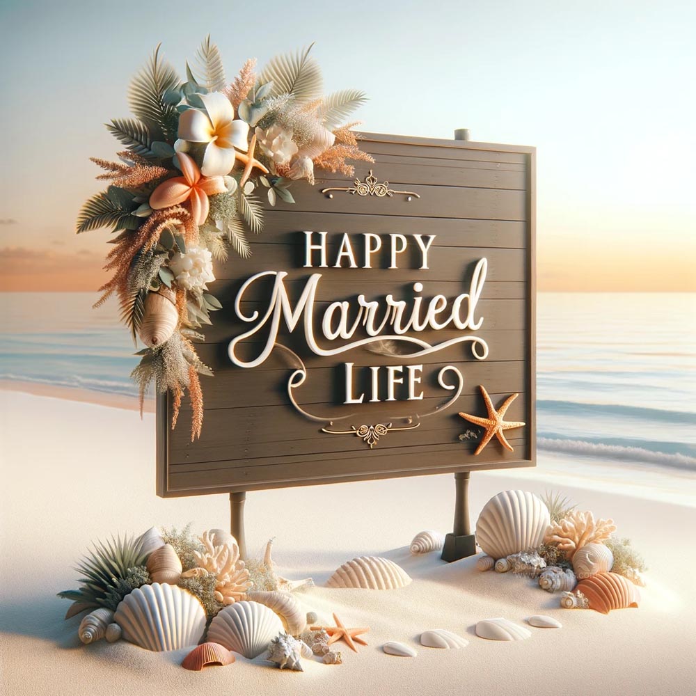 realistic image of a beach wedding scene India's Favourite Online Gift Shop