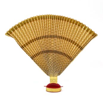 Elegant Golden Cloth ThiruUdayada with Stand: (Height 13Inches)