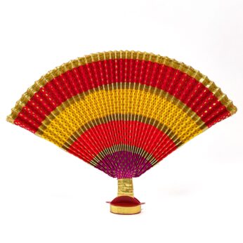 Multi Color ThiruUdayada(Height-14 Inches) with Stand (Orange, Golden, Yellow, Pink, Blue):