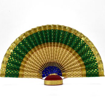 Unique Green and Golden Color Thiru Udayada (Height -9 Inches) – Ideal for Vishu and Vishu Kani Celebrations