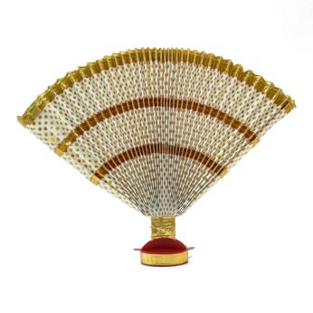 Exquisite White & Gold Thiru Udayada – Size: (12-inches Height)