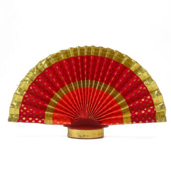 Multi color ThiruUdayada(Height- 7inch) for Vishu, Onam, Or Weddings (orange ,golden &red)