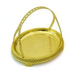 Small Golden Tray for Vishu