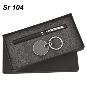 Pen & Keychain Gift Set | (L-15.6cm, W-7.7cm, H-2.4cm”)