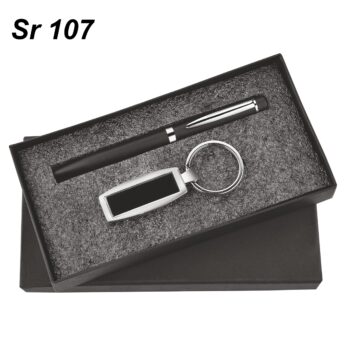 Premium Metal Pen and Keychain Combo Gift Set | (L-15.6cm, W-7.7cm, H-2.4cm)