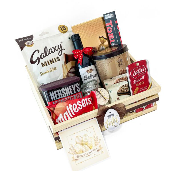 Scrumptious Easter gift hamper filled with Chocolates and greeting cards - Image 2